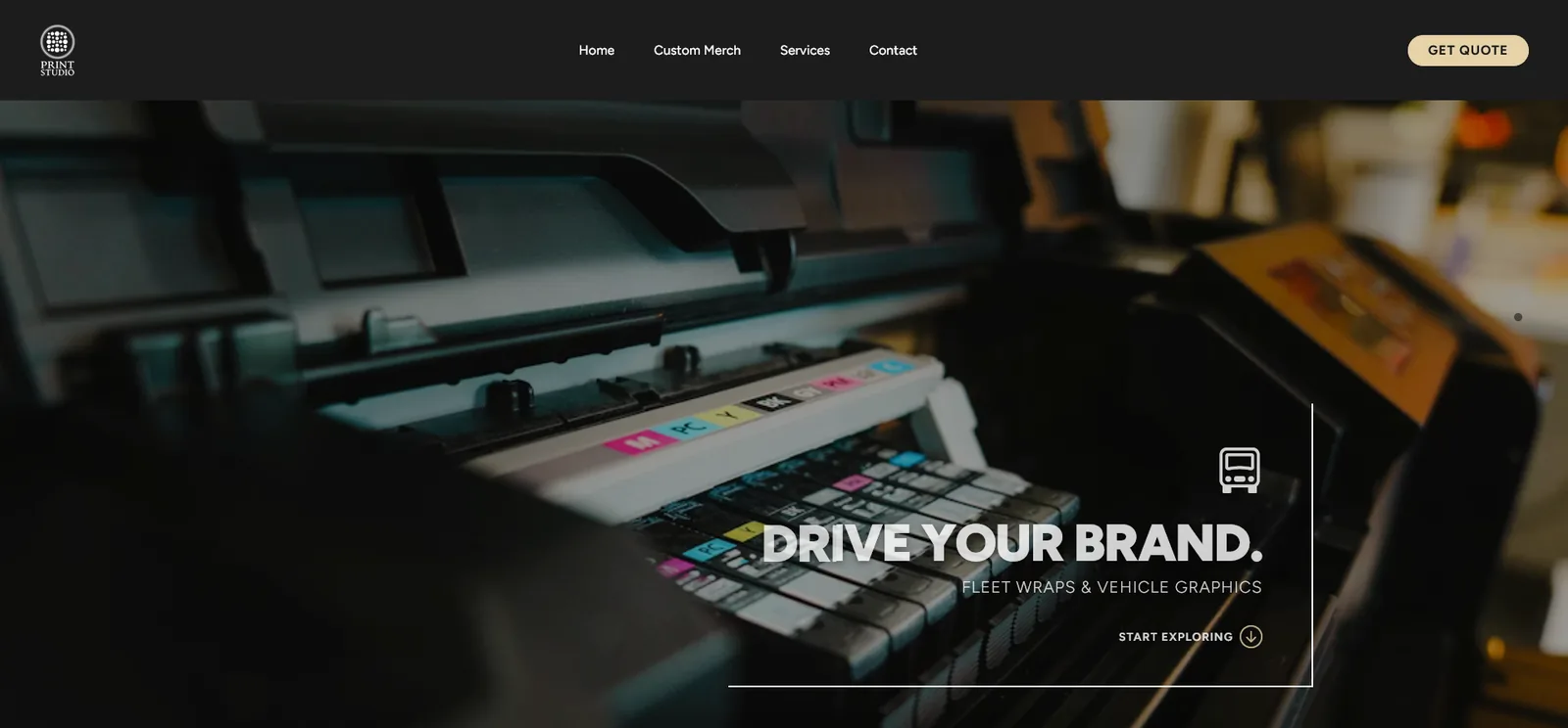 Print Studio NZ website — desktop